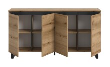 Sideboard >Tomasa< in Evoke Oak - 160x84x36cm (BxHxT)