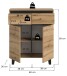Kommode >Tomasa< in Evoke Oak - 80x99x36cm (BxHxT)