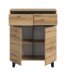 Kommode >Tomasa< in Evoke Oak - 80x99x36cm (BxHxT)