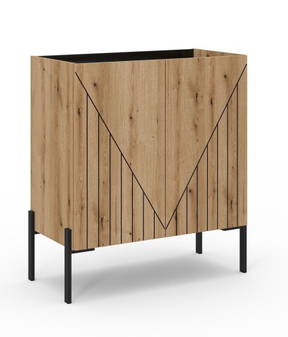 Kommode >Neo< in Evoke Oak - 80x91x40cm (BxHxT)