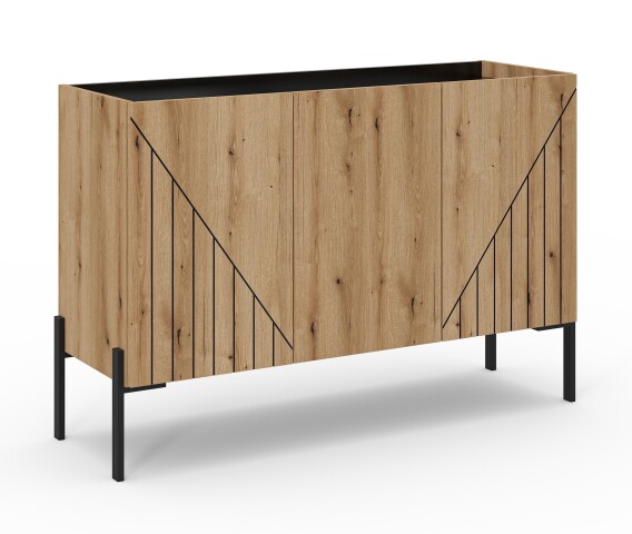 Sideboard >Neo< in Evoke Oak - 120x81x40cm (BxHxT)