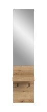 Garderobenpaneel >Naro< in Evoke Oak - 35x160x37cm (BxHxT)