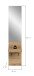 Garderobenpaneel >Naro< in Evoke Oak - 35x160x37cm (BxHxT)