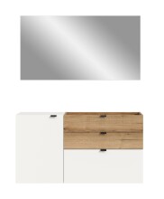 Garderoben-Set >Naro< in Weiß - 120x194x37cm (BxHxT)