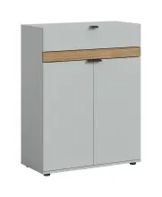 Schuhkommode >Naro< in Grau - 75x98x37cm (BxHxT)