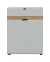 Schuhkommode >Naro< in Grau - 75x98x37cm (BxHxT)