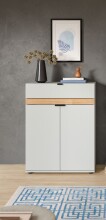 Schuhkommode >Naro< in Grau - 75x98x37cm (BxHxT)