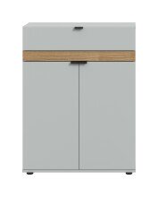 Schuhkommode >Naro< in Grau - 75x98x37cm (BxHxT)