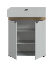 Schuhkommode >Naro< in Grau - 75x98x37cm (BxHxT)