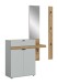 Garderoben-Set >Naro< in Grau - 148x194x37cm (BxHxT)