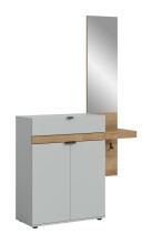 Garderoben-Set >Naro< in Grau - 110x194x37cm (BxHxT)