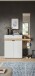 Garderoben-Set >Naro< in Grau - 110x194x37cm (BxHxT)