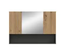 Badezimmerspiegelschrank >Mone< in Basalt / Artisan...