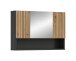 Badezimmerspiegelschrank >Mone< in Basalt / Artisan Oak - 80x55x17cm (BxHxT)