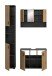 Badezimmer-Set >Mone< in Basalt / Artisan Oak - 125x192x30cm (BxHxT)
