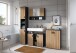 Badezimmer-Set >Mone< in Basalt / Artisan Oak - 80x180x30cm (BxHxT)