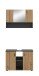 Badezimmer-Set >Mone< in Basalt / Artisan Oak - 80x180x30cm (BxHxT)