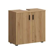 Waschbeckenunterschrank >Mone< in artisan oak -...
