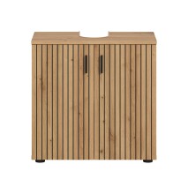 Waschbeckenunterschrank >Mone< in artisan oak - 60x59x30cm (BxHxT)