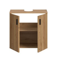 Waschbeckenunterschrank >Mone< in artisan oak - 60x59x30cm (BxHxT)