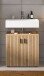Waschbeckenunterschrank >Mone< in artisan oak - 60x59x30cm (BxHxT)