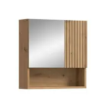 Badezimmerspiegelschrank >Mone< in artisan oak -...