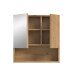 Badezimmerspiegelschrank >Mone< in artisan oak - 60x55x17cm (BxHxT)