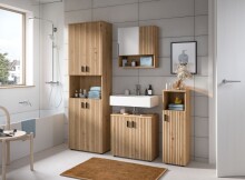 Badezimmer-Set >Mone< in artisan oak - 180x192x30cm...