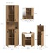 Badezimmer-Set >Mone< in artisan oak - 180x192x30cm (BxHxT)