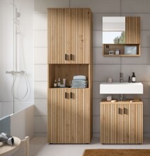 Badezimmer-Set >Mone< in artisan oak - 135x192x30cm...