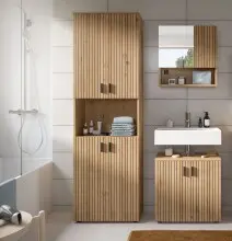 Badezimmer-Set >Mone< in artisan oak - 135x192x30cm...