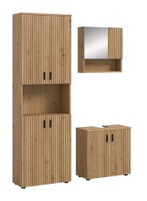 Badezimmer-Set >Mone< in artisan oak - 135x192x30cm...