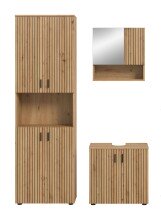 Badezimmer-Set >Mone< in artisan oak - 135x192x30cm (BxHxT)
