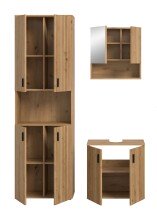 Badezimmer-Set >Mone< in artisan oak - 135x192x30cm (BxHxT)