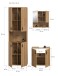 Badezimmer-Set >Mone< in artisan oak - 135x192x30cm (BxHxT)