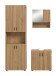 Badezimmer-Set >Mone< in artisan oak - 135x192x30cm (BxHxT)