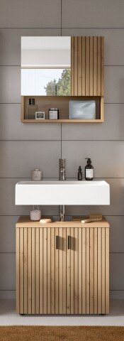 Badezimmer-Set >Mone< in artisan oak - 60x180x30cm (BxHxT)