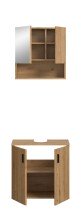 Badezimmer-Set >Mone< in artisan oak - 60x180x30cm (BxHxT)