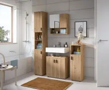 Badezimmer-Set >Mone< in artisan oak - 150x192x30cm...