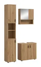 Badezimmer-Set >Mone< in artisan oak - 105x192x30cm...
