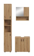 Badezimmer-Set >Mone< in artisan oak - 105x192x30cm (BxHxT)