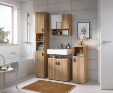 Badezimmer-Set >Mone< in artisan oak - 105x192x30cm (BxHxT)