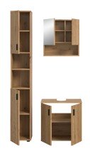 Badezimmer-Set >Mone< in artisan oak - 105x192x30cm (BxHxT)