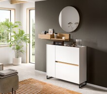 Spiegel >Drive< in artisan oak - 70x70x6cm (BxHxT)