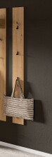 Garderobenpaneel >Drive< in artisan oak - 160x13x6cm (BxHxT)