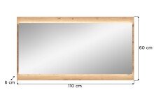 Spiegel >Drive< in artisan oak - 60x110x6cm (BxHxT)