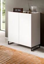 Schuhkommode >Drive< in Weiß - 97x90x38cm (BxHxT)