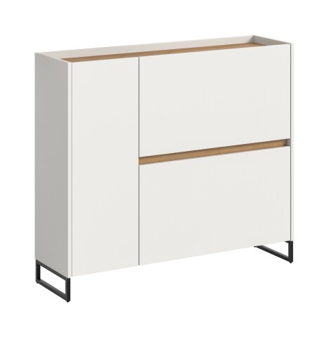 Schuhkommode >Drive< in Weiß - 97x110x32cm (BxHxT)