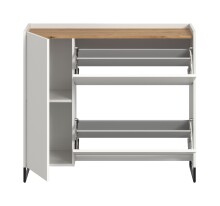 Schuhkommode >Drive< in Weiß - 97x110x32cm (BxHxT)