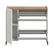 Schuhkommode >Drive< in Weiß - 97x110x32cm (BxHxT)